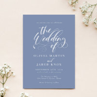 Elegante Calligraphy Classic Wedding Einladung