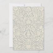 Elegante Calligraphy Floral Wedding Einladung (Rückseite)