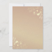 Elegante Calligraphy Navy Blue Wedding Reception Einladung (Rückseite)