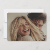 Elegante Calligraphy RSVP Card Hochzeit Einladung (Rückseite)