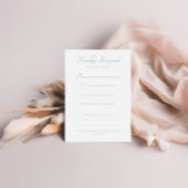 Elegante Calligraphy Script Classic Wedding RSVP Karte