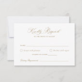 Elegante Calligraphy Script Wedding RSVP Card Einladung (Vorderseite)