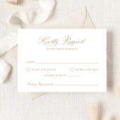 Elegante Calligraphy Script Wedding RSVP Card Einladung