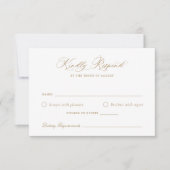Elegante Calligraphy Script Wedding RSVP Card Einladung (Vorderseite)