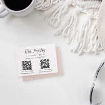 Elegante Calligraphy Shower Gift Registry