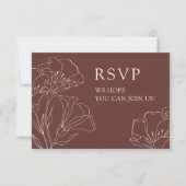 Elegante Calligraphy Simple Wedding RSVP Card Dankeskarte (Vorderseite)