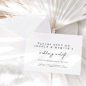 Elegante Calligraphy UAWG Online Wedding Website RSVP Karte