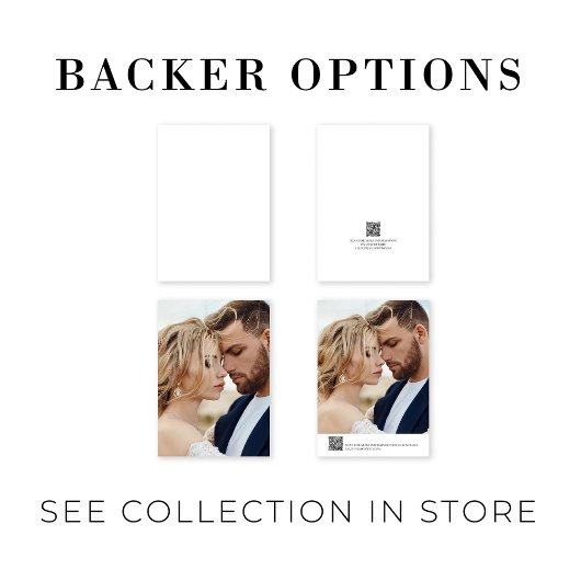 Elegante Calligraphy Wedding Foto QR Code Wedding Save The Date