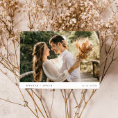 Elegante Calligraphy Wedding Response Card UAWG Postkarte