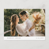 Elegante Calligraphy Wedding Response Card UAWG Postkarte (Vorderseite)