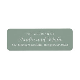 Elegante Calligraphy Wedding Rücksendeadresse