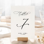 Elegante Calligraphy Wedding Tischnummer 7<br><div class="desc">*** Bitte geben Sie H064 in den Shop-Suche ein, um alle passenden Artikel zu finden *** Oder besuchen Sie unsere Elegant Calligraphy Collection. *** Dieses hochwertige Design ist einfach zu anpassen, um Ihre Hochzeitsfarben, Stile und Thema. Für weitere Anpassungen klicken Sie bitte auf den Link "Edit using Design Tool" und...</div>