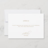 Elegante Calligraphy White Bridesmaid-Vorschlagska Einladung (Rückseite)