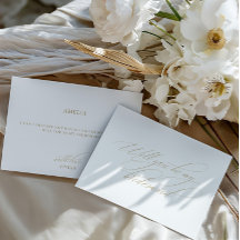 Elegante Calligraphy White Bridesmaid-Vorschlagska
