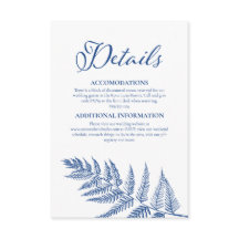 Elegante Calligraphy White & Marseille Blue Weddin