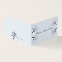 Elegante Calling Business Card Water Lilies