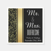 Elegante Camouflage Wedding Serviette (Vorderseite)