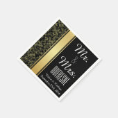 Elegante Camouflage Wedding Serviette (Ecke)