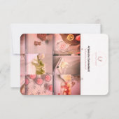 Elegante Candle Business Card | 4 Saisons.Abend Einladung (Rückseite)