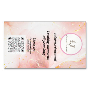 Elegante Candle Business Card   4 Saisons.Abend Magnetische Visitenkarte