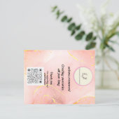 Elegante Candle Business Card | 4 Saisons.Abend Postkarte (Stehend Vorderseite)