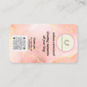 Elegante Candle Business Card | 4 Saisons.Abend Visitenkarte (Vorderseite)