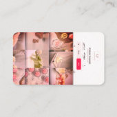 Elegante Candle Business Card | 4 Saisons.Abend Visitenkarte (Rückseite)