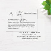 Elegante Candle Care Packet Einsteckkarte (Schreibtisch)