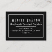 Elegante Candle Company V2 Business Card Visitenkarte (Vorderseite)