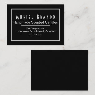 Elegante Candle Company V2 Business Card Visitenkarte