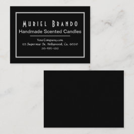 Elegante Candle Company V2 Business Card Visitenkarte