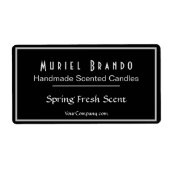 Elegante Candle Company V2 Candle Jar Label (Vorne)