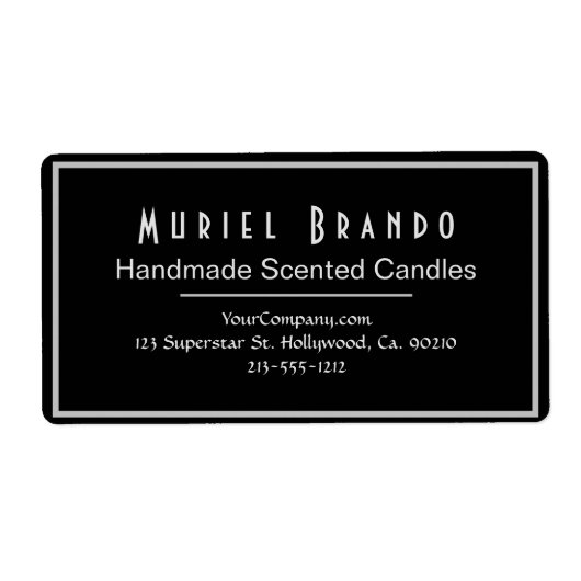 Elegante Candle Company V2 Rücksendeadresse (Vorne)