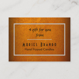 Elegante Candle Company V2 Umschließungskarte Begleitkarte