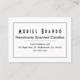 Elegante Candle Company V3 Business Card Visitenkarte
