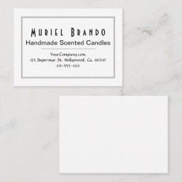 Elegante Candle Company V3 Business Card Visitenkarte