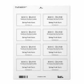 Elegante Candle Company V3 Candle Jar Label (Vorne)