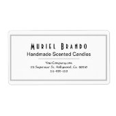 Elegante Candle Company V3 Rücksendeadresse (Vorne)