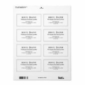 Elegante Candle Company V3 Rücksendeadresse (Vorne)