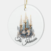 Elegante Candlelight-Dekoration - individuell Keramik Ornament (Links)