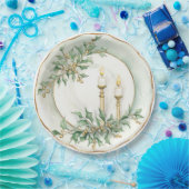 Elegante Candles Abendessen Pappteller (Party)