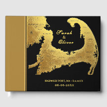 Elegante Cape Cod-Karte Zielort Hochzeit