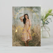 Elegante Caps Off Future erwartet Sie! Abschluss F Folieneinladung (Stehend vorne)