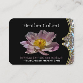 Elegante Caregiver Petal Beruflich Business Card Visitenkarte