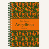 Elegante Carrot Baby Shower Geschenkliste Notizblock (Vorderseite)