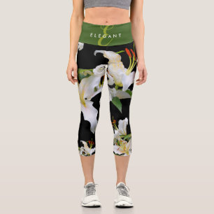 Elegante Casablanca Capri Leggings