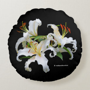 Elegante Casablanca Rundes Kissen