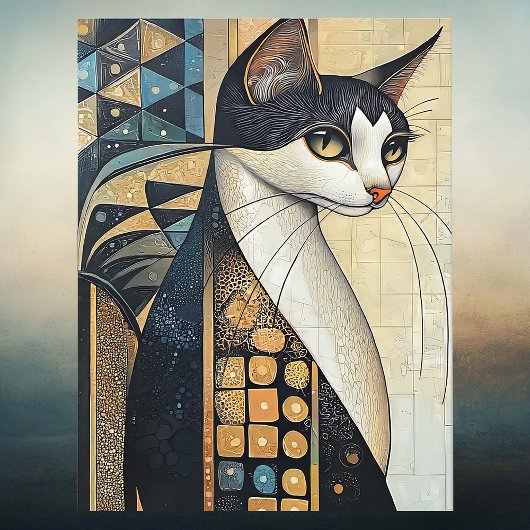 Elegante Cat Postkarte