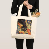 Elegante Cat Tote Bag Jumbo Stoffbeutel (Vorderseite (Produkt))