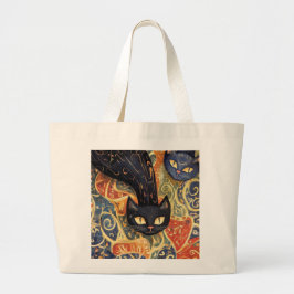 Elegante Cat Tote Bag Jumbo Stoffbeutel